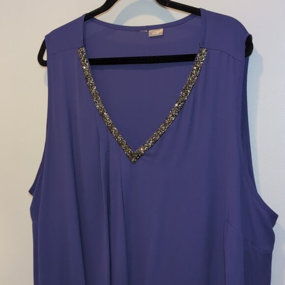 Reitmans Purple Sleeveless Blouse - Picture 2 of 10